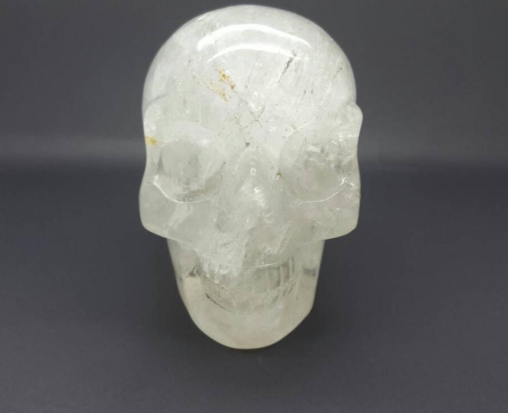 Clear Quartz Crystal Skull Large 1020 grams