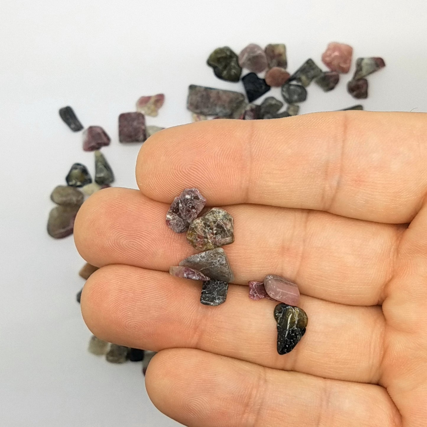 Tourmaline Tumbled Chips Lot-1B1