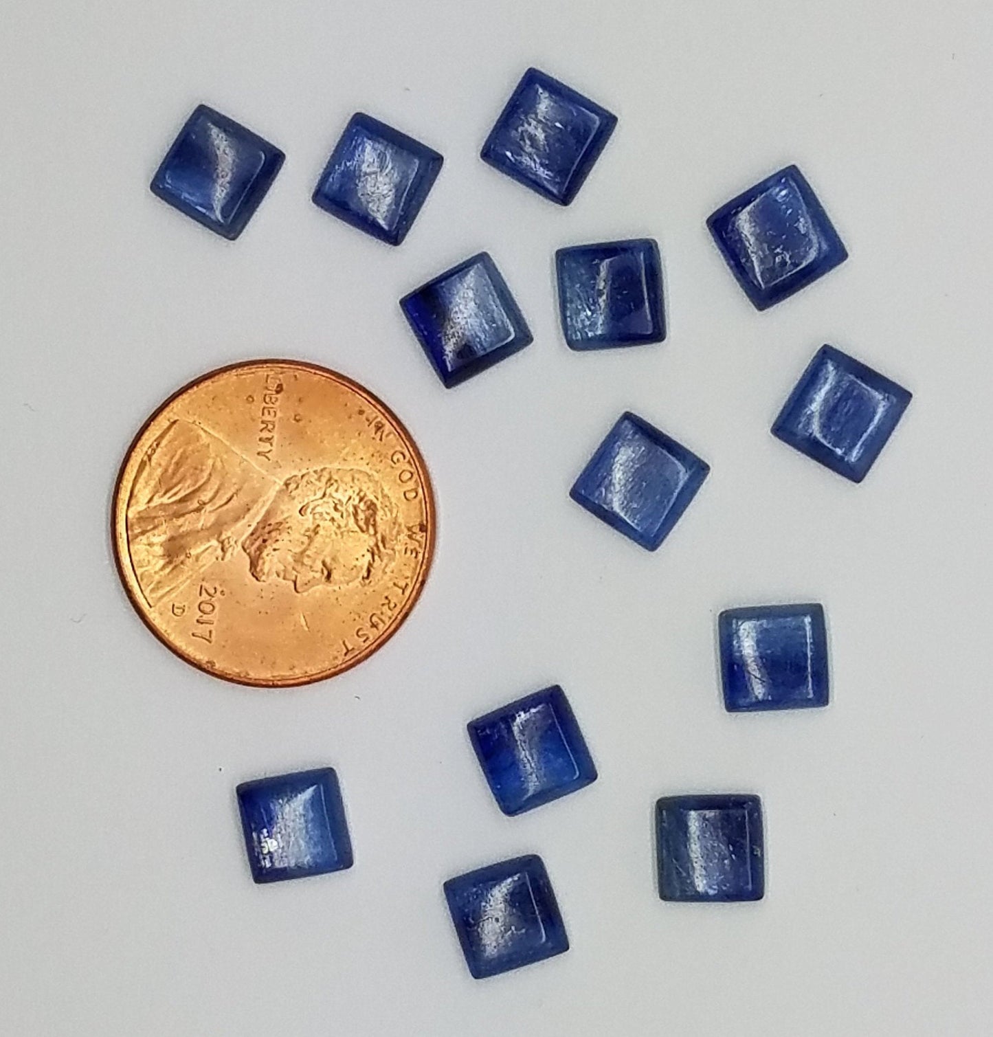 Blue Kyanite Cabochons Square Shape | 6mm