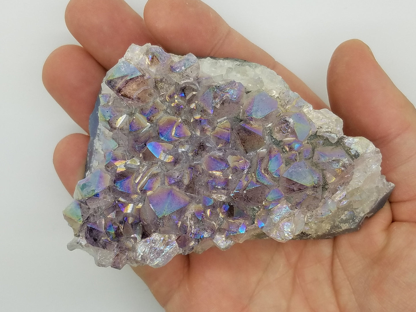 Large Amethyst Aura | Mystical Quartz Crystal Cluster
