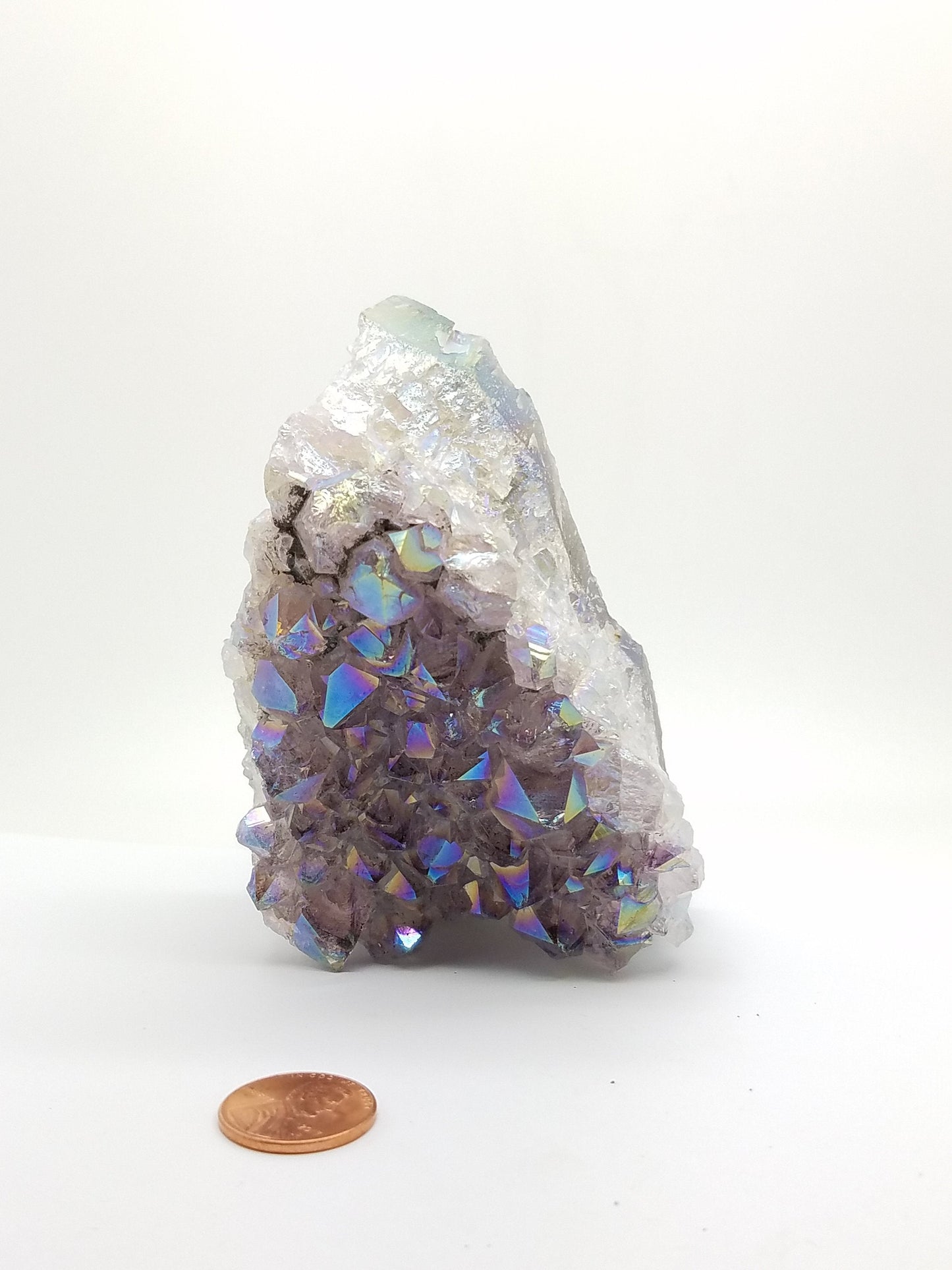 Large Amethyst Aura | Mystical Quartz Crystal Cluster