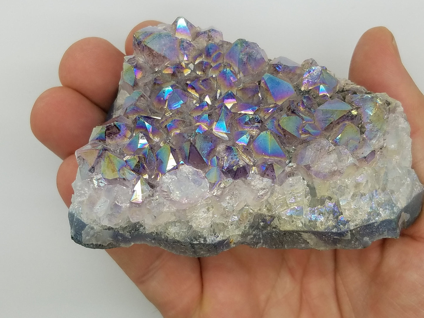 Large Amethyst Aura | Mystical Quartz Crystal Cluster