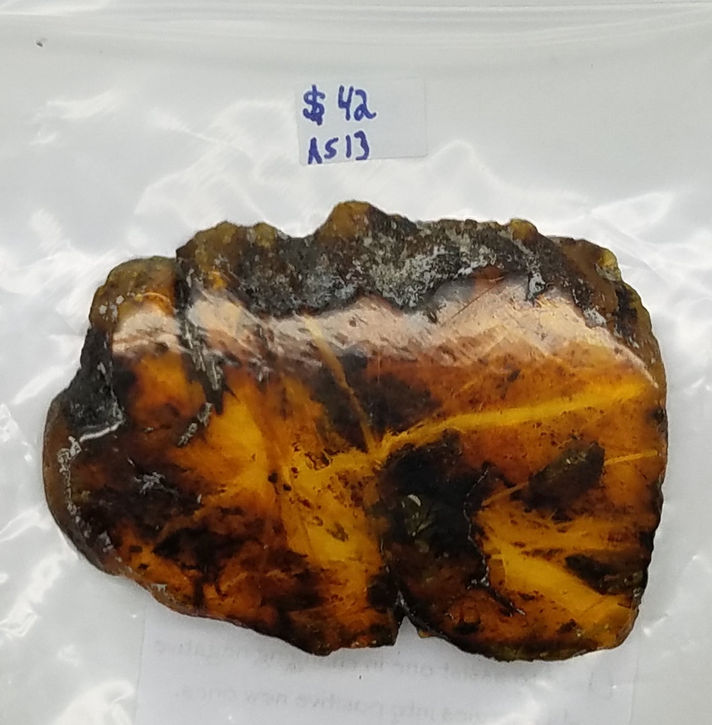 Amazing! AMBER Window | Polished on 2 sides