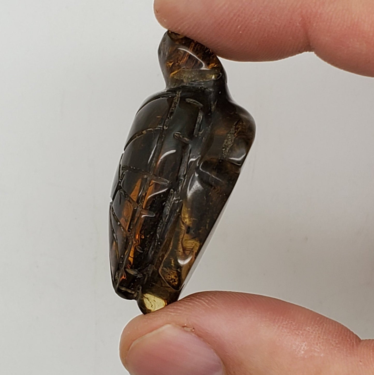 TURTLE Talisman | AMBER Carving | UV Reactive