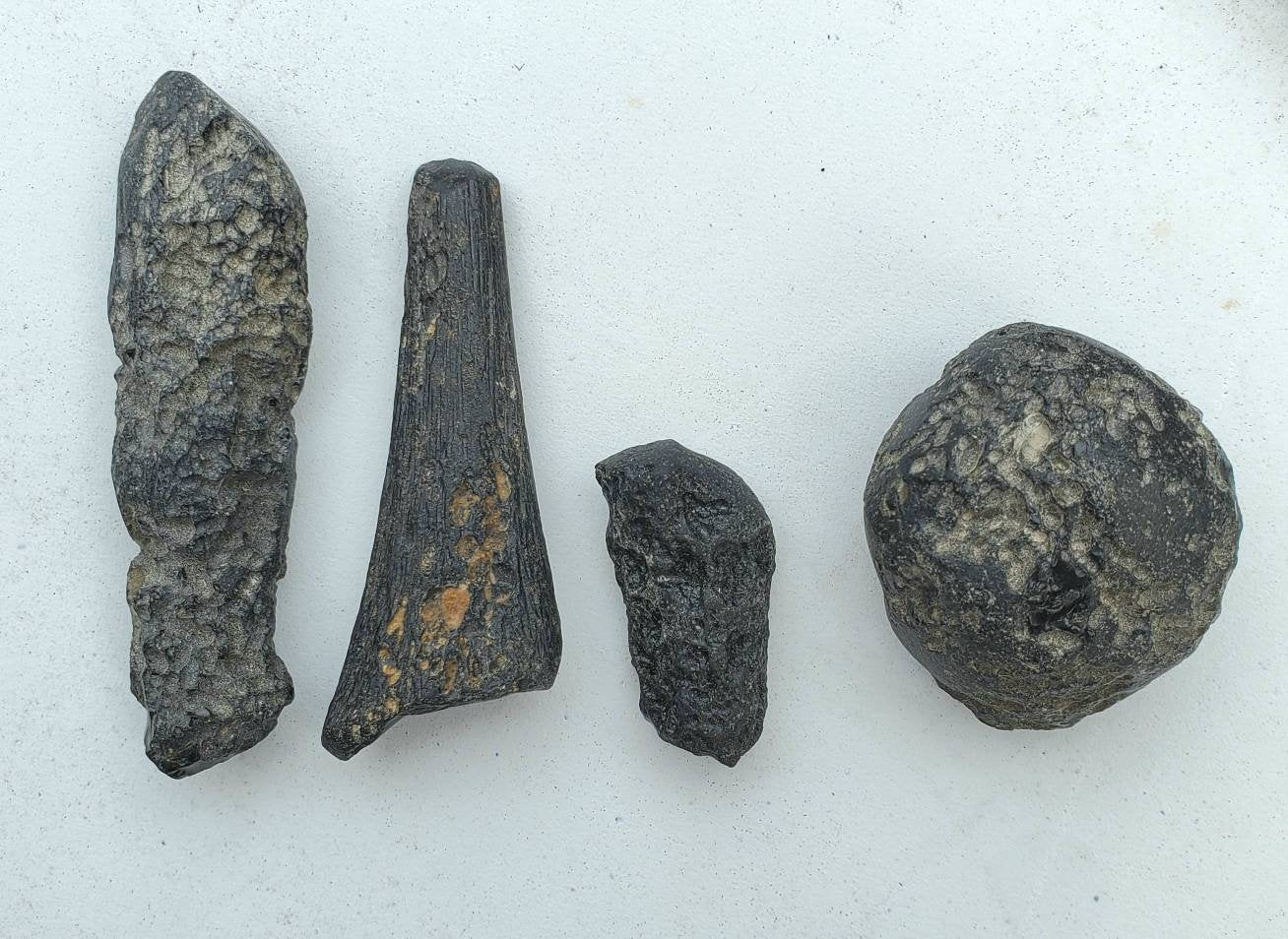 Black Tektite | 4Pc 4oz Selection | Lot #1