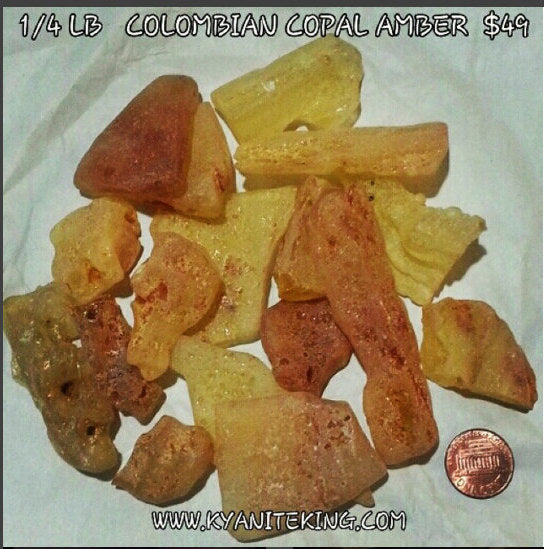RAW AMBER 1/4 LB  | Metaphysical | Reiki | Cabbing | Polishing