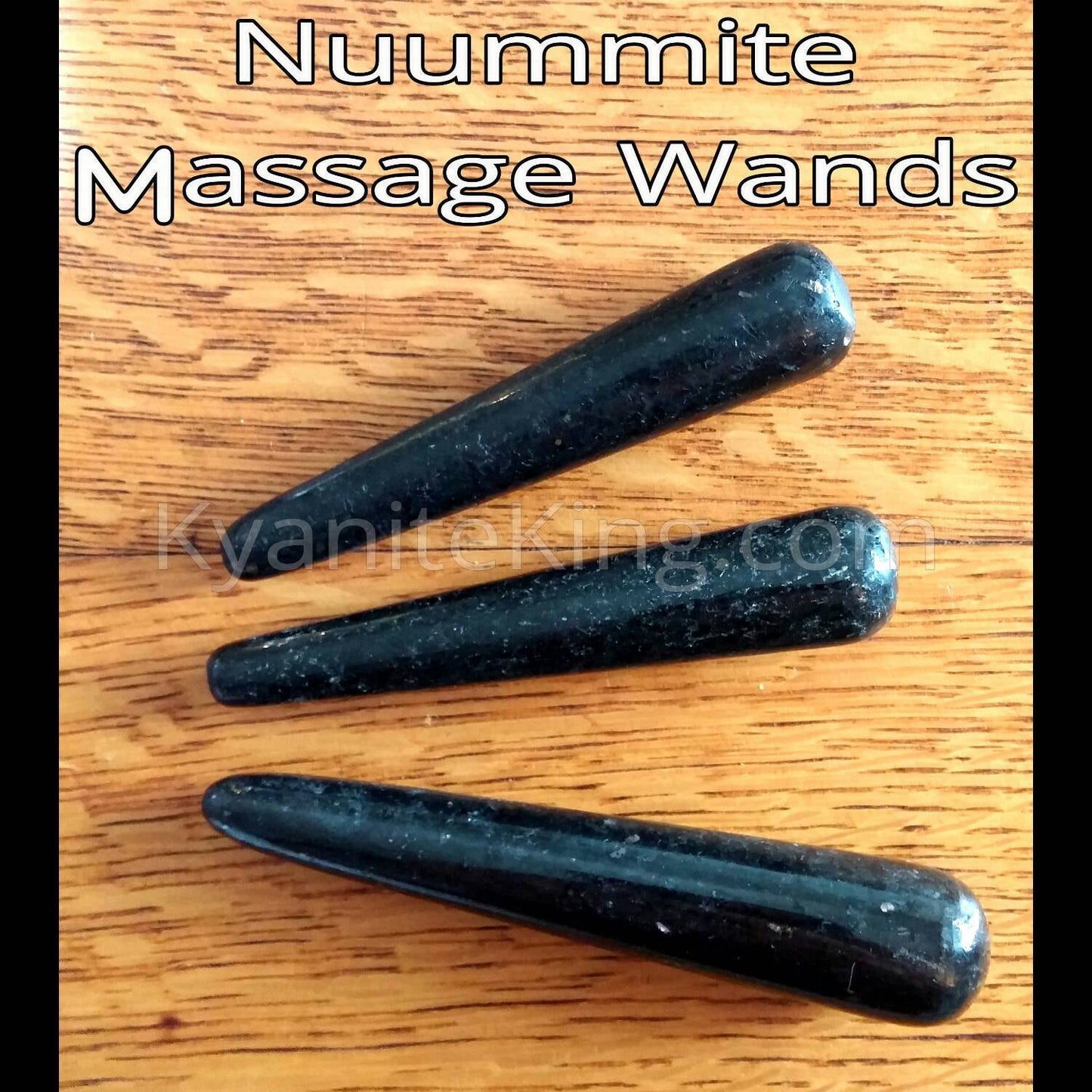 Indian Nuummite Massage Wand