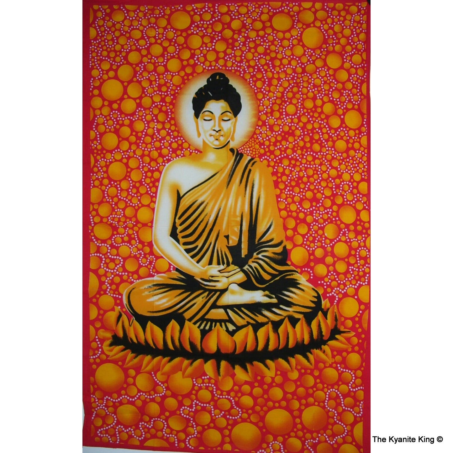 md tapestry orange buddah