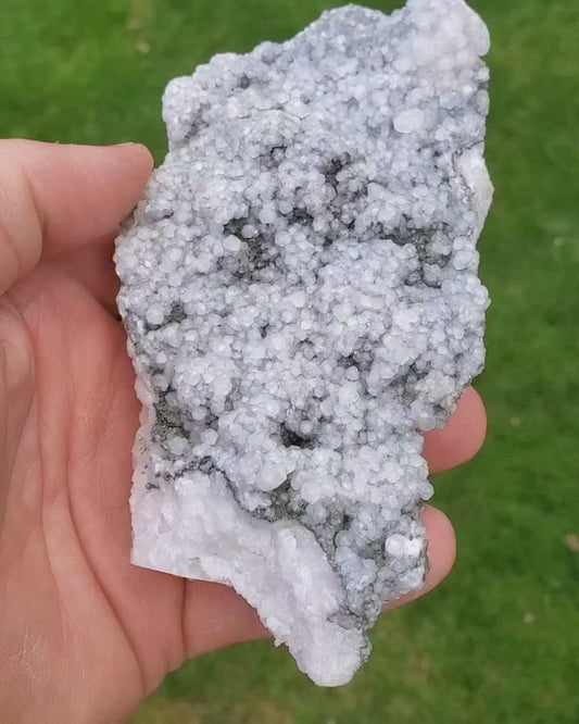 Large White Calcite with Pyrite and Fluorite Cluster