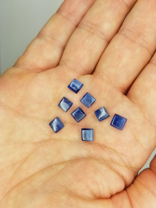 Blue Kyanite 6mm Square Cabochon - The Meteorite Traders