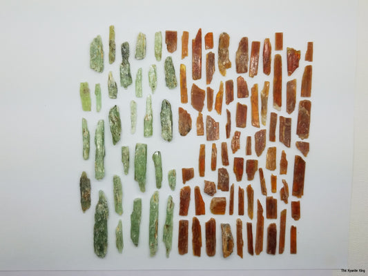 Kyanite Colors | Mix Lot | Orange and Green - The Meteorite Traders