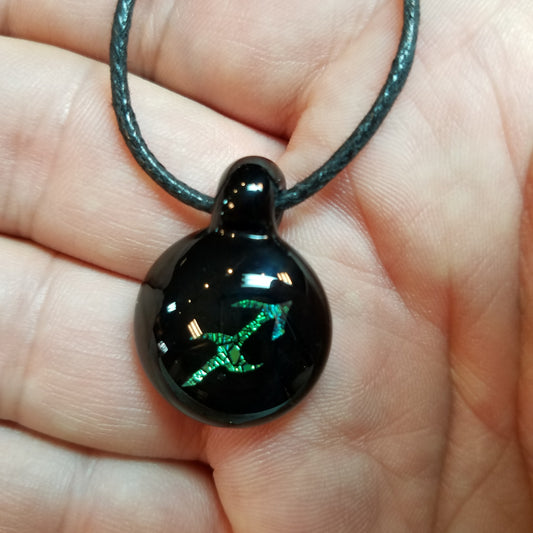 Sagittarius Glass Pendant Clearance - The Meteorite Traders