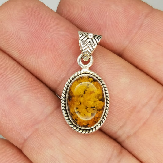 Baltic Amber Pendant - The Meteorite Traders