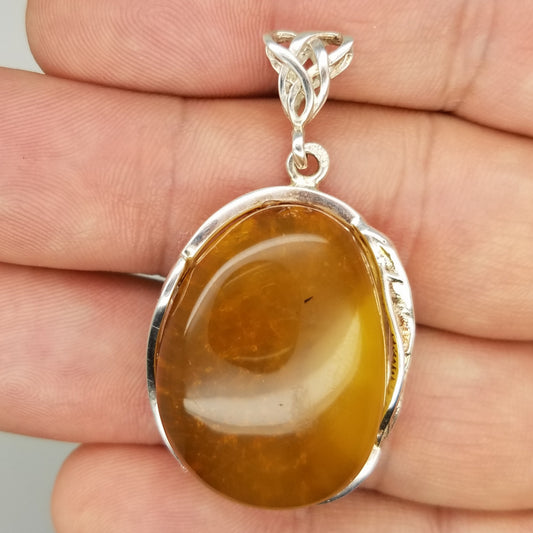 Baltic Amber Pendant - The Meteorite Traders