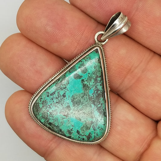 Chrysocolla Pendant - The Meteorite Traders