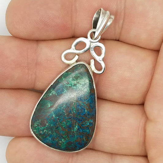 Chrysocolla Pendant - The Meteorite Traders
