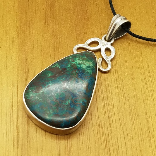 Chrysocolla Pendant - The Meteorite Traders