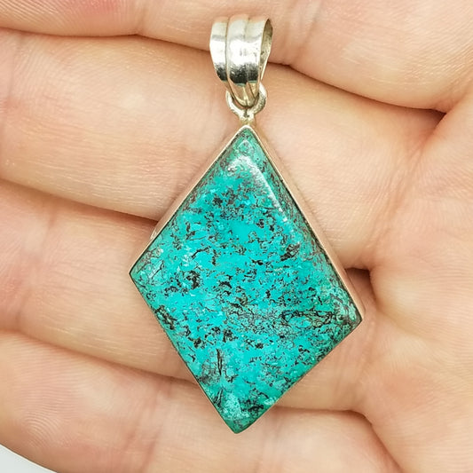 Chrysocolla Pendant - The Meteorite Traders