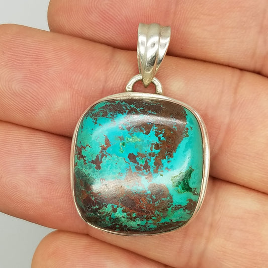 Chrysocolla Pendant - The Meteorite Traders