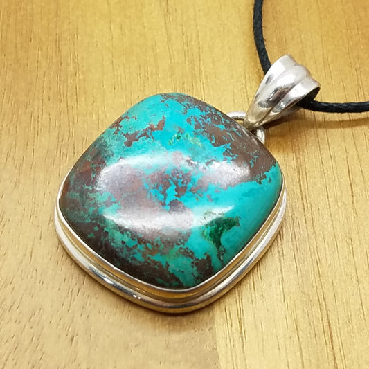 Chrysocolla Pendant - The Meteorite Traders