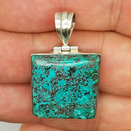 Chrysocolla Pendant - The Meteorite Traders