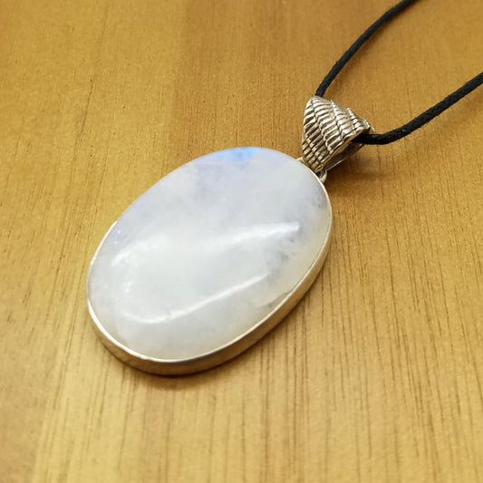 Rainbow Moonstone Pendant - The Meteorite Traders