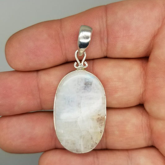 Rainbow Moonstone Pendant - The Meteorite Traders