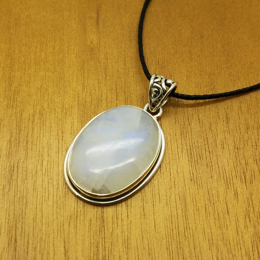 Rainbow Moonstone Pendant - The Meteorite Traders