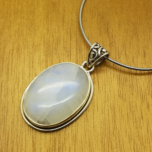 Rainbow Moonstone Pendant - The Meteorite Traders