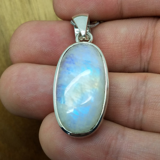 Rainbow Moonstone Pendant - The Meteorite Traders