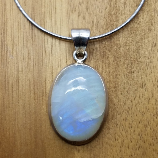 Rainbow Moonstone Pendant - The Meteorite Traders