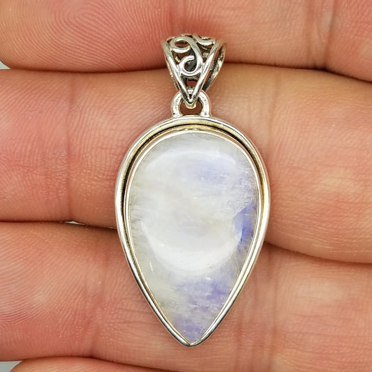 Rainbow Moonstone Pendant - The Meteorite Traders