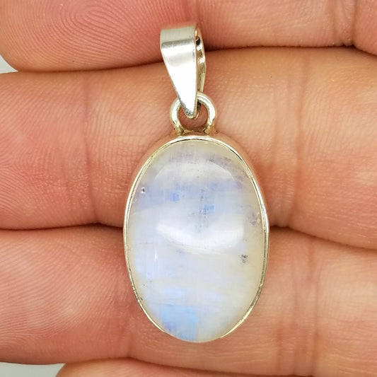 Rainbow Moonstone Pendant - The Meteorite Traders