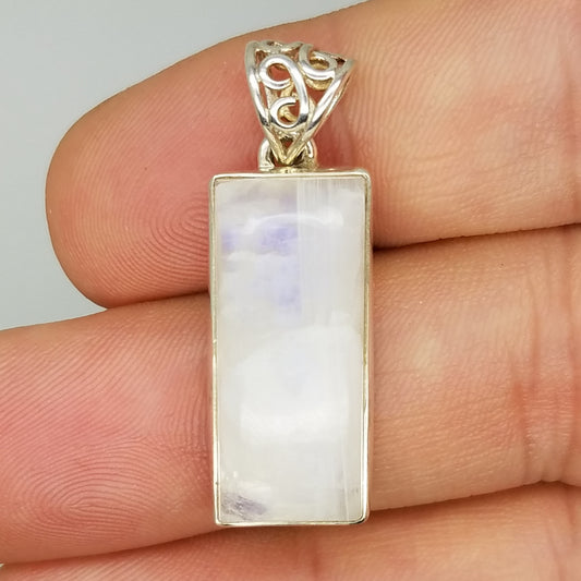 Rainbow Moonstone Pendant - The Meteorite Traders