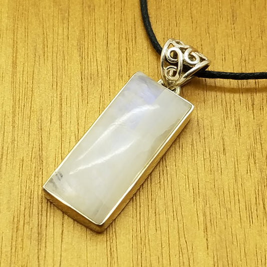 Rainbow Moonstone Pendant - The Meteorite Traders