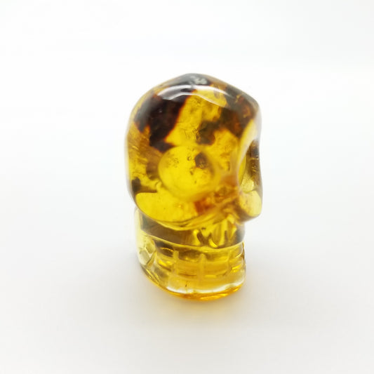 Skull Amber Carving - The Meteorite Traders
