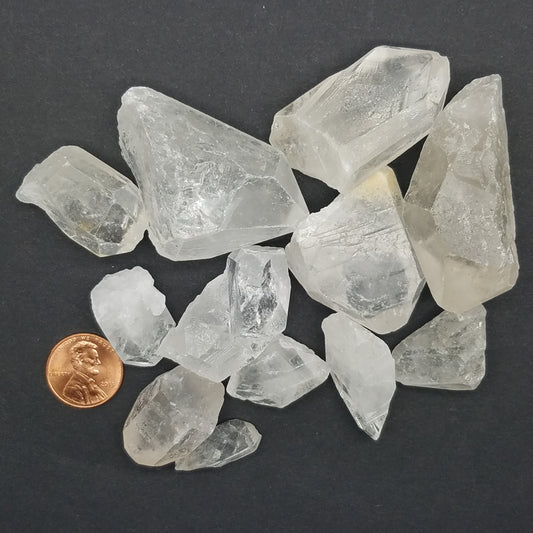 Clear Quartz Crystals C-Grade 3LB Box - The Meteorite Traders