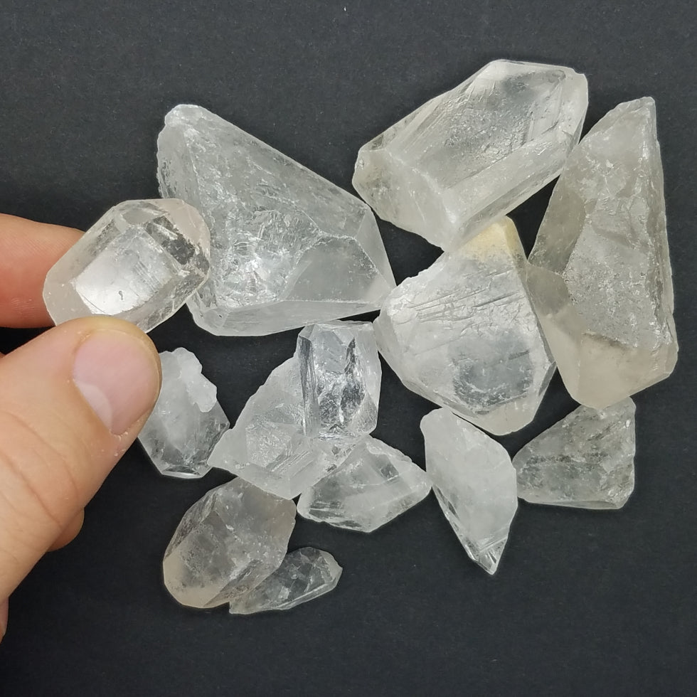 Clear Quartz Crystals C-Grade 3LB Box - The Meteorite Traders