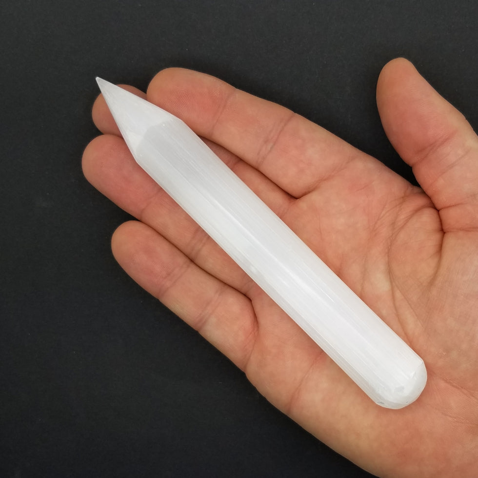 Selenite Massage Wand | 1 Pc - The Meteorite Traders