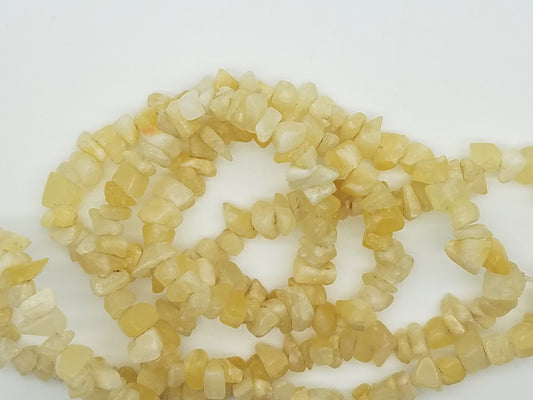 Yellow Calcite Chip beads Kyanite King