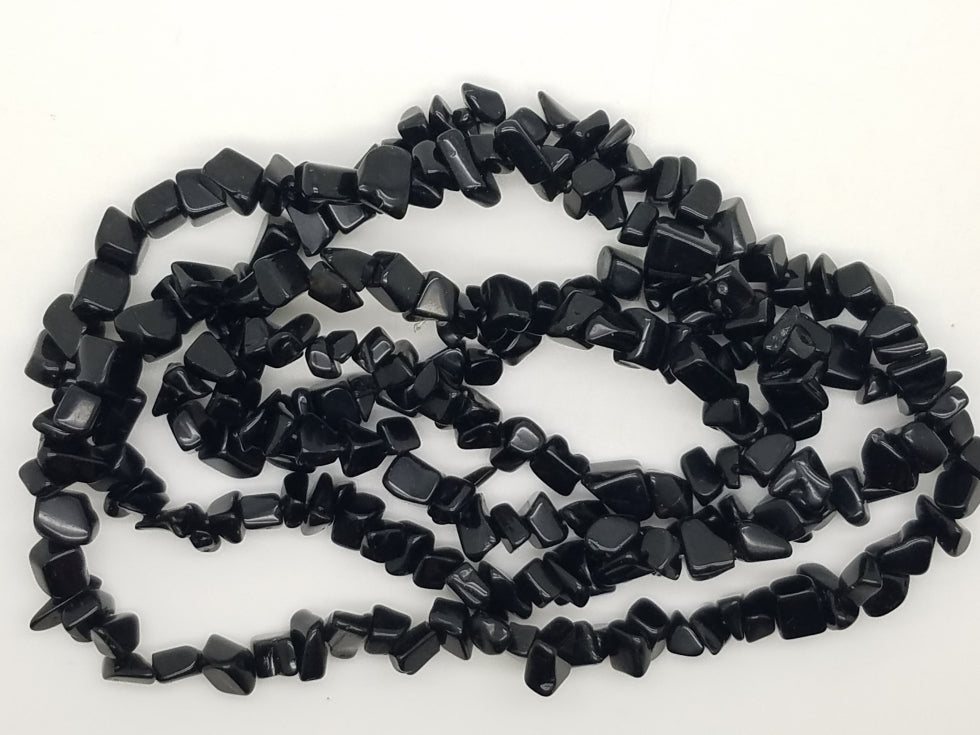 Black Onyx Chip Beads Kyanite King