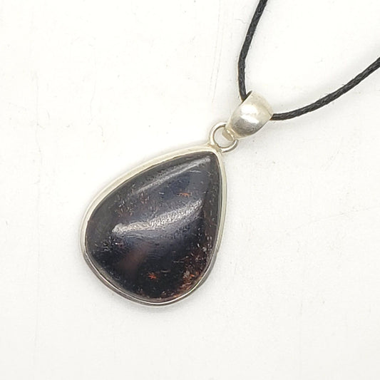 Arfvedsonite Sterling Pendant