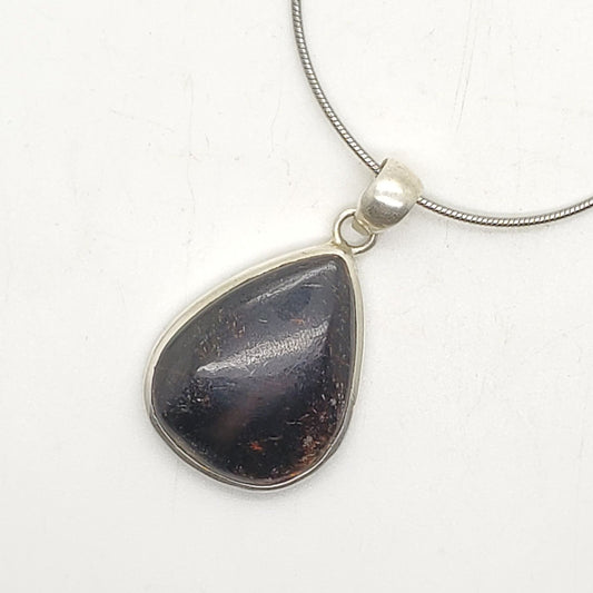 Arfvedsonite Sterling Pendant