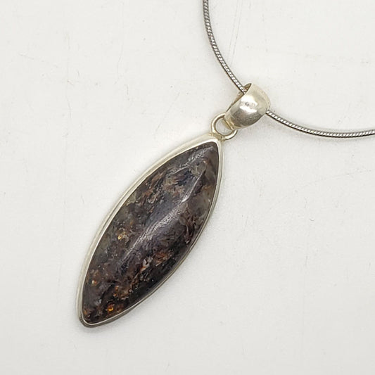 Arfvedsonite Sterling Pendant