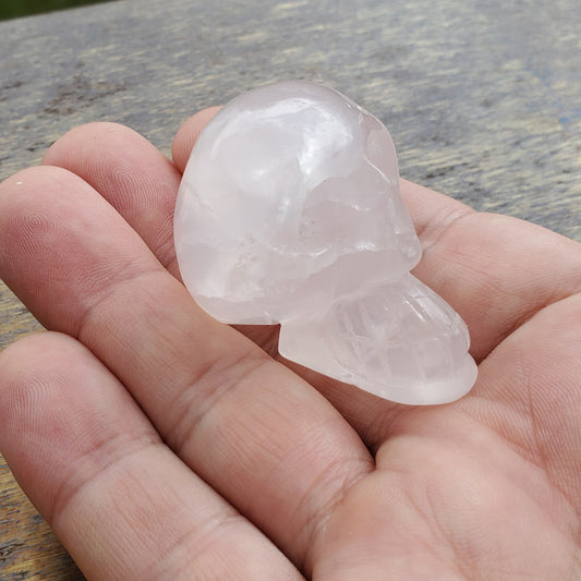 Rose Quartz Skull Crystal grid