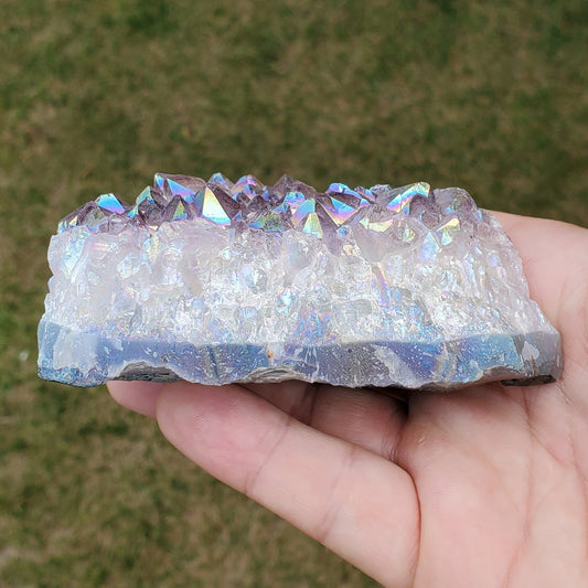 Amethyst Rainbow Aura Crystal Cluster