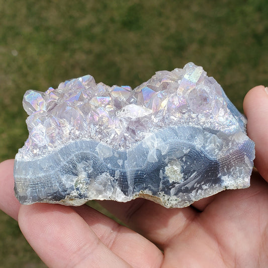 Amethyst Rainbow Aura Crystal Cluster