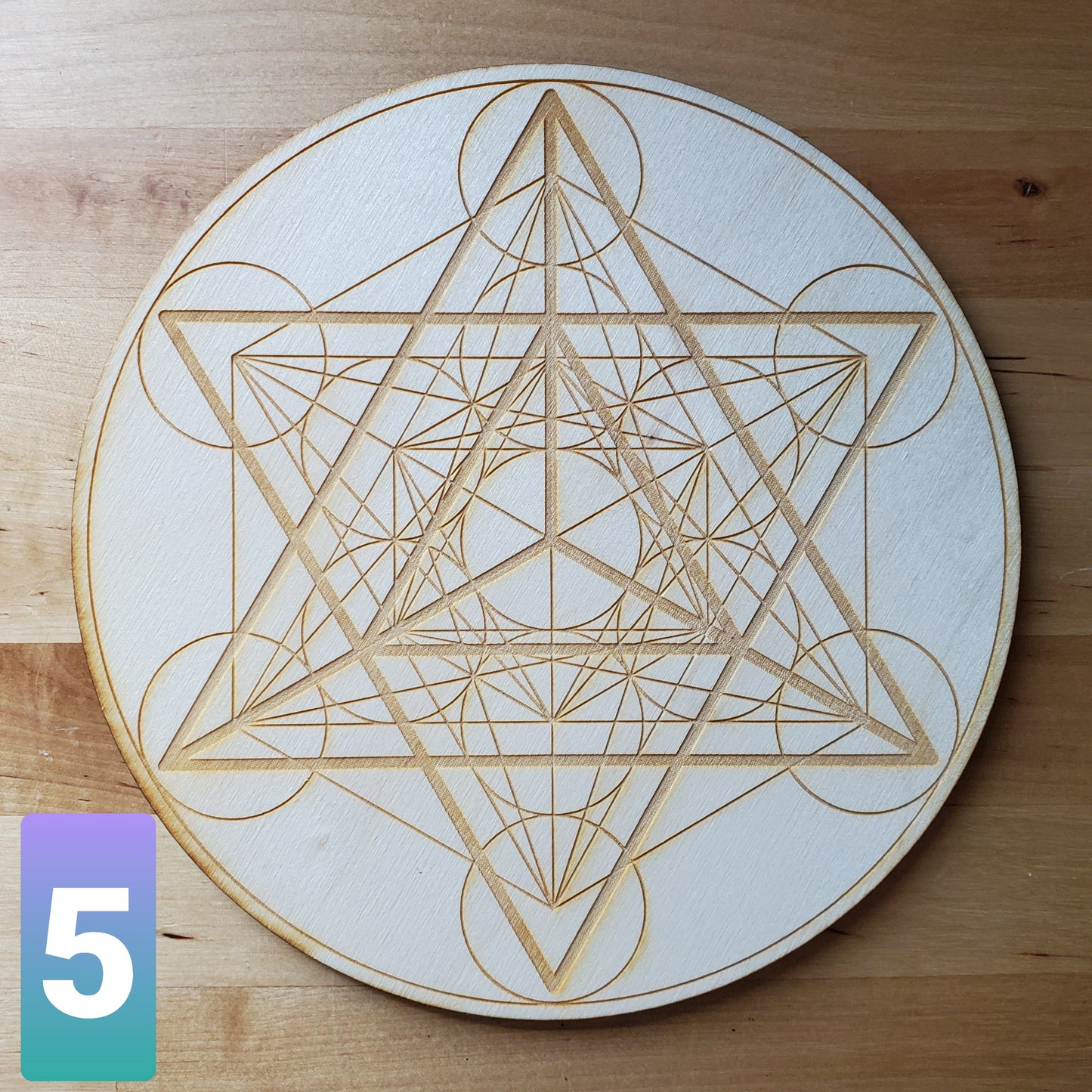 Merkaba Meditation Crystal Grid 8 inch