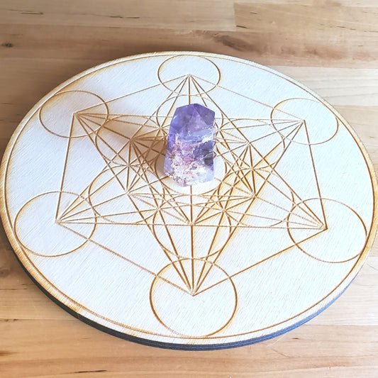 Merkaba Meditation Crystal Grid 8 inch