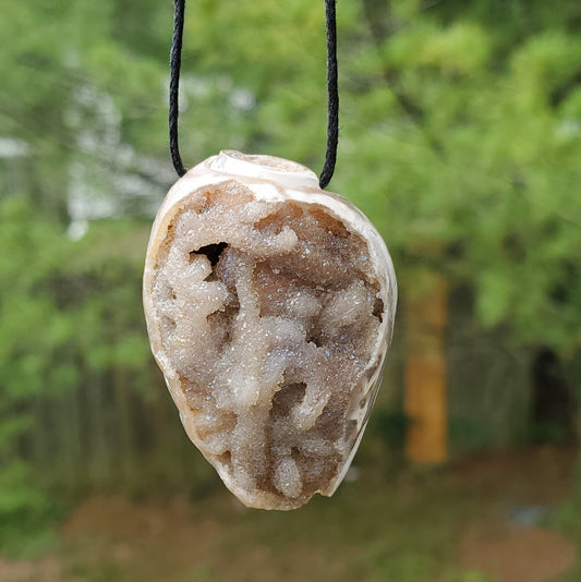 Spiralite Aura Fossil Pendant